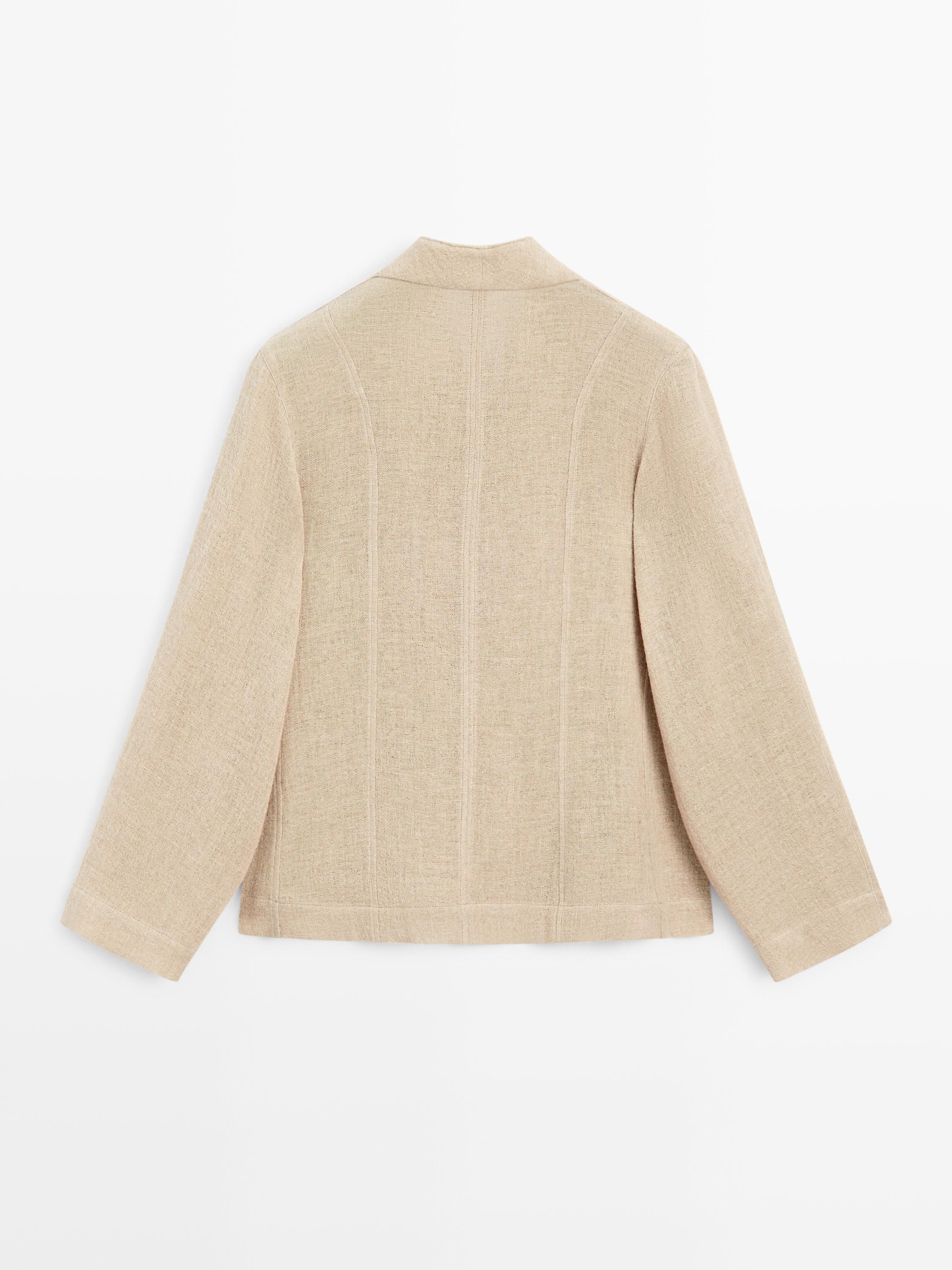 Surchemise à boutons visibles en laine